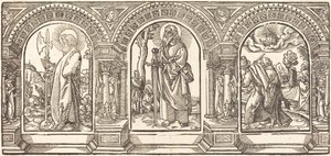 Christ et ses disciples V - German 16th Century after Martin Schongauer