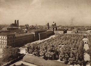 Munchen / Munich : Vue sur Munich (b/w photo) - German Photographer