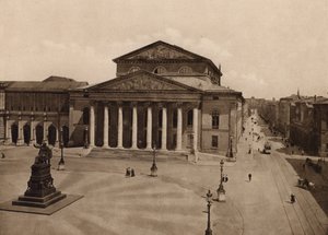 Munchen / Munich : Nationaltheater (photo n/b)