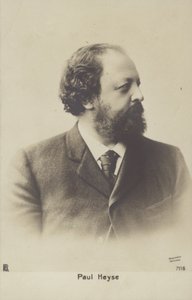 Paul Heyse (1830-1914), écrivain et traducteur allemand (photo n/b) - German Photographer