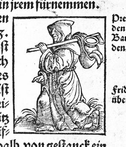 Un pèlerin sur la route - dans « Den Edlen Strengen besten fromen », Johann Stumpff - German School