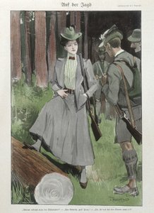 Une femme à la chasse au tir - doc allemand