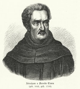 Abraham a Sancta Clara, prédicateur allemand (gravure)
