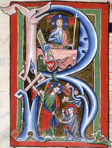 Add 16950 f.106v (détail) Scènes de la vie du Christ - German School
