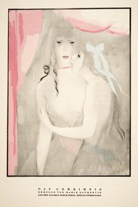 Publicité pour la Galerie Flechtheim, tirée de Styl, pub. 1922 (impression sur pochoir)