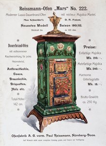 Publicité pour Reissmann-Oden (Reissmann Oden) - Allemagne, fin du 19e siècle - German School