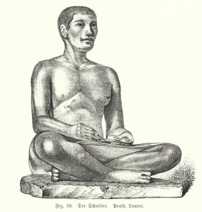Figure égyptienne antique d
