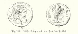 Anciennes pièces de monnaie grecques d