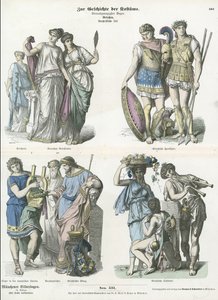 Costumes de la Grèce antique - German School