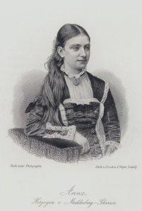 Anna, duchesse de Mecklembourg-Schwerin (gravure) - German School
