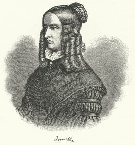 Annette von Droste-Hulshoff, écrivaine et compositrice allemande (gravure)