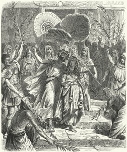 Antoine et Cléopâtre en Osiris et Isis - German School