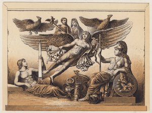 Apothéose (lithographie couleur) - German School