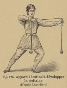 Appareil pour développer les muscles de la poitrine - German School