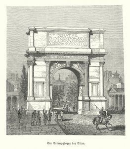 Arc de Titus, Rome (gravure) - German School