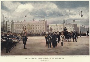 Arrivée devant le Palais Royal