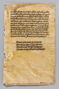 Ars Minor par Aelius Donatus, imprimé par Konrad Dinckmut, Ulm, c.1476-80 - German School
