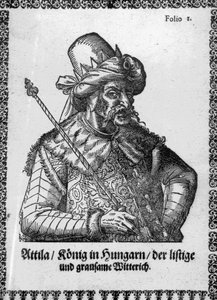 Attila le Hun (gravure) - German School