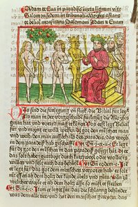Belial présentant Adam et Ève à Salomon, illustration d