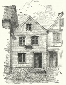 Lieu de naissance du poète allemand Johann Gottfried Herder, Mohrungen, Prusse (gravure) - German School