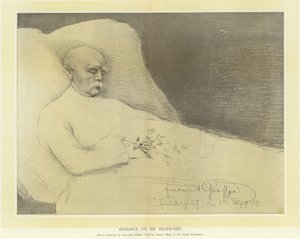 Bismarck sur son lit de mort