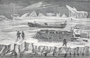 Bivouac dans les bateaux, pub. Londres 1874 - German School
