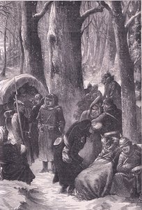 Bivouac dans la neige, Histoire de la guerre entre la France et l
