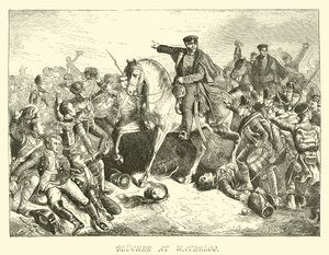 Blücher à Waterloo - German School