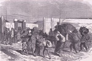 Apportant des légumes des banlieues, Histoire de la guerre entre la France et l