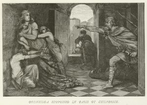 Brunhilda surprise à Paris par Chilpéric - German School