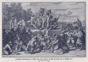 Meurtre brutal des frères Jan et Cornelis de Witt par une foule d