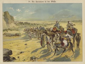 Caravane dans le désert arabe - German School