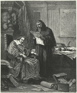 Le cardinal Richelieu et son confident et agent Père Joseph - German School