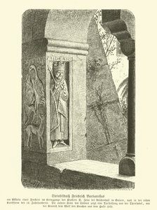Image en pierre sculptée de Frédéric Barberousse, Empereur romain germanique (gravure) - German School