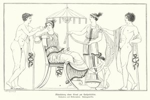 Cassandra préparée pour son mariage avec Bellérophon - German School