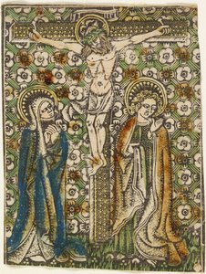 Le Christ en Croix avec Marie et Saint Jean, c.1460 - German School
