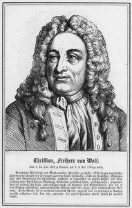 Christian, baron von Wolf (gravure) - German School