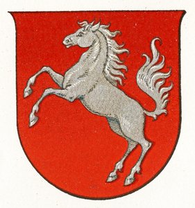 Armoiries de Westphalie, vers 1898 - German School