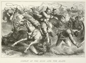 Combat des Huns et des Alains - German School
