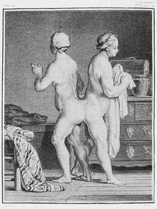 Jumeaux siamois, vers 1777 (gravure) - German School