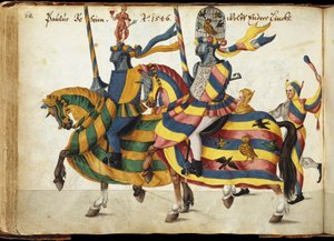 Participants équipés pour un tournoi, vers 1640 - German School