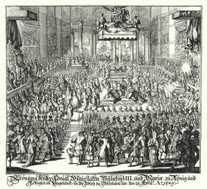 Couronnement du roi Guillaume III et de la reine Marie à l