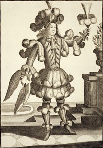 Costume pour un marchand de plumes, pub. par Gerard Valck c.1690 - German School