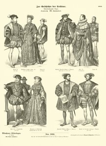 Costume de la royauté et de la noblesse française, XVIe siècle - German School