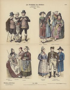 Costumes du Bade, Allemagne - German School