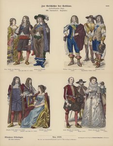 Costumes de la noblesse anglaise - German School