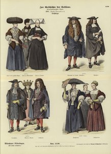 Costumes de Strasbourg, 17ème siècle - German School