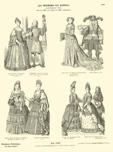 Costumes de la royauté et de la noblesse, fin 17e et début 18e siècle - German School
