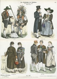 Costumes du Tyrol, XIXe siècle - German School