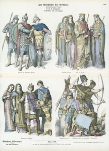 Costumes du monde antique - German School